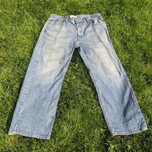 Levi Strauss loose straight blue denim jeans 40